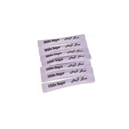 [GW-008] سكر أصابع ابيض 50 جرام، 1000 حبة | الكرتون